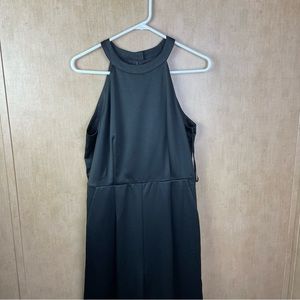 NWT Line & Dot Black Sleeveless Jumpsuit Size L